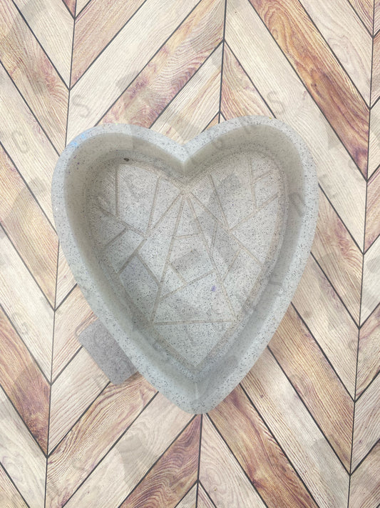 Stained Glass Window Heart Mold